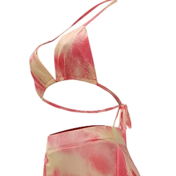 Pink and yellow tie dye 2 pc set - Picture 4 of 6